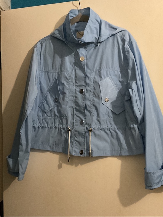 Michael Kors Jackets & Blazers - Michael Kors Light Blue Hooded Jacket